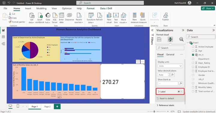Develop a Stunning HR Dashboard 13