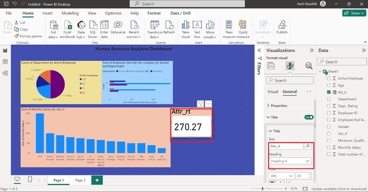 Develop a Stunning HR Dashboard 14