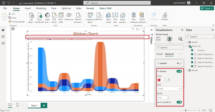 Format a Ribbon Chart 4