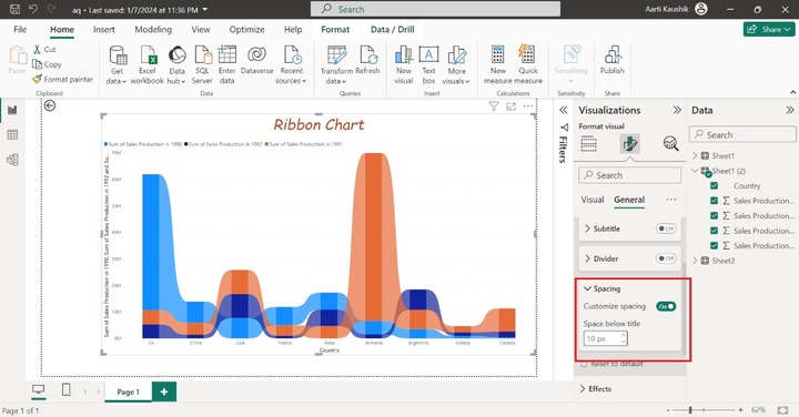 Format a Ribbon Chart 5
