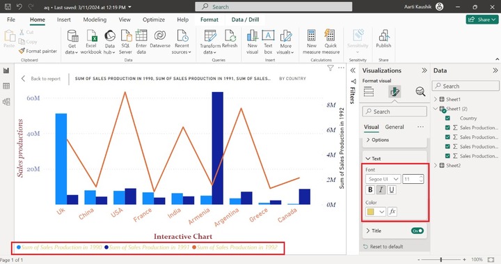 Format Line and Clustered Column Chart9