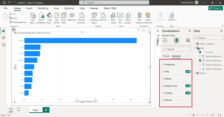 Format Stacked Bar Chart