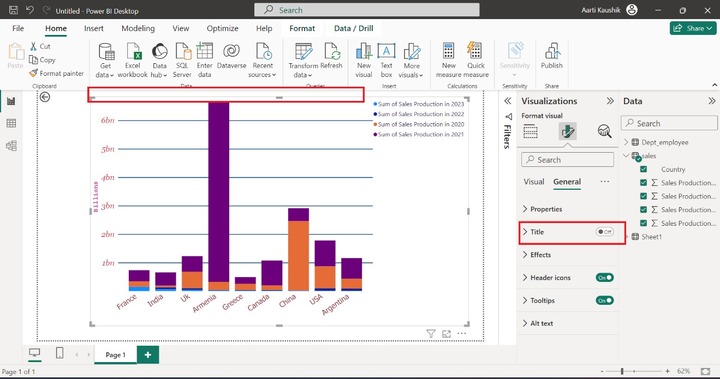 Format a Stacked Column Chart 16