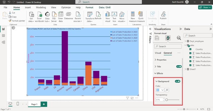 Format a Stacked Column Chart 18