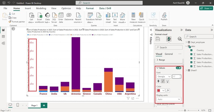 Format a Stacked Column Chart 3