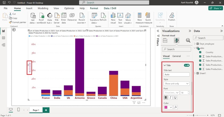 Format a Stacked Column Chart 5