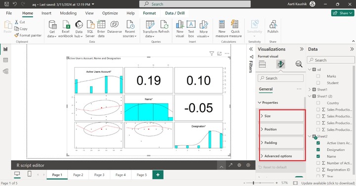 Formatting R Visual 1