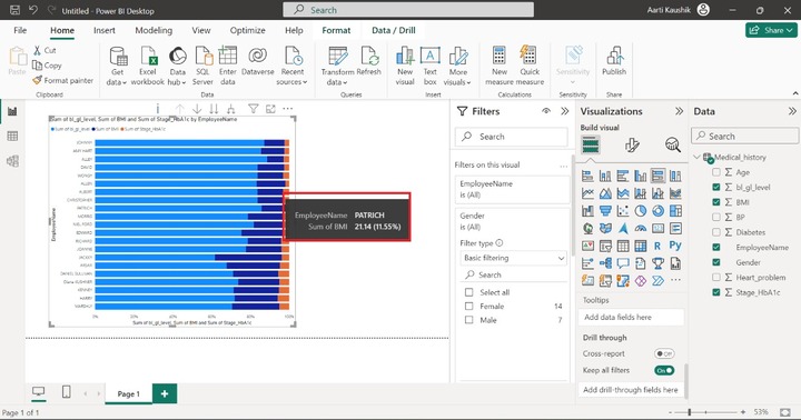 Generate the 100% Stacked Bar Chart 4