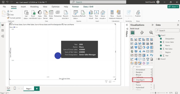 Generate the Scatter Chart
