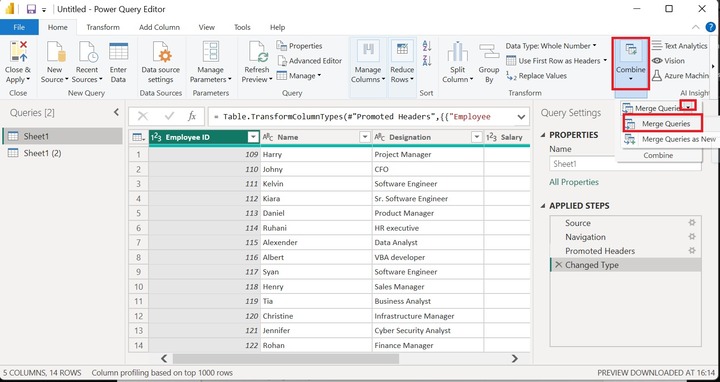 Implementation of Inner Join in Power BI 8