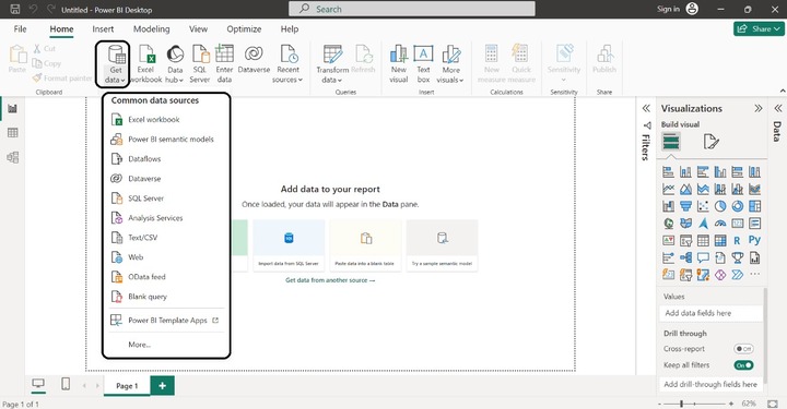 Importing Data in Power BI Desktop