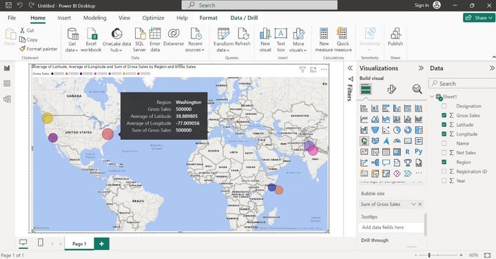Map Visual in Power BI 5