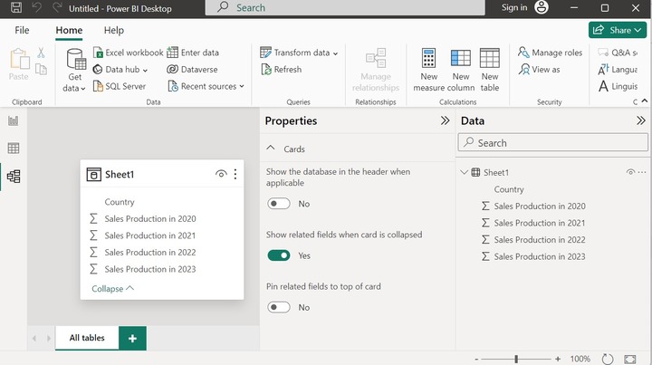 Model Views in Power BI Desktop