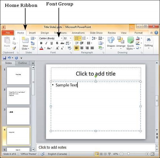 Microsoft PowerPoint 2010