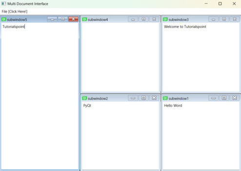 Multiple Document Interface Output3