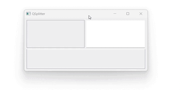 QSplitter Widget