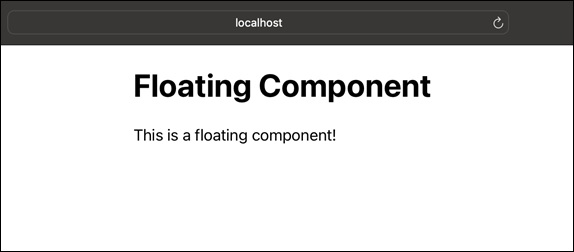 floating component