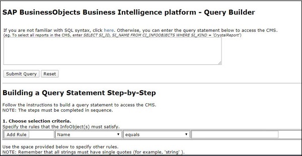 Query Builder Service