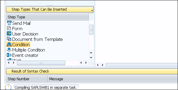 Start Condition Workflow