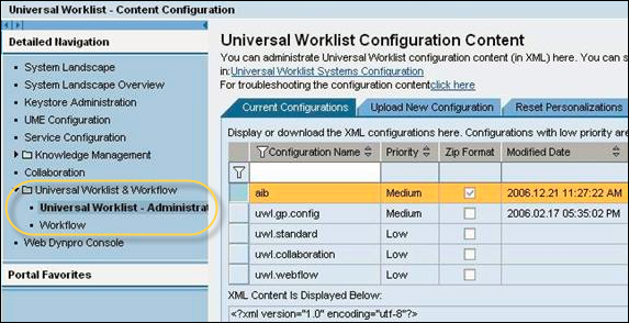 Universal Worklist Setup