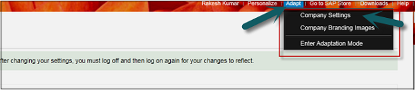 Adapt Company Settings