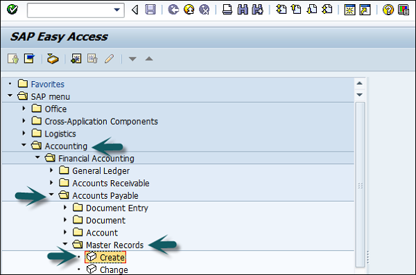 Create a Vendor Master