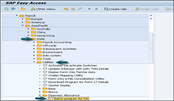 Batch Program  DA Report
