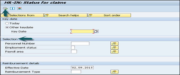 Enter Relevant Selection