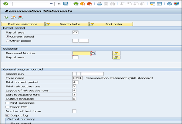 Remuneration Statement