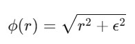 Multiquadric RBF Interpolation Formula