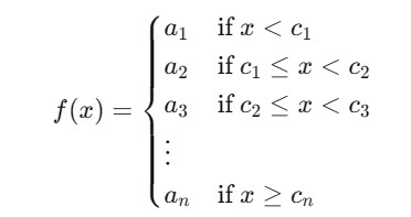 Piecewise Function Equation