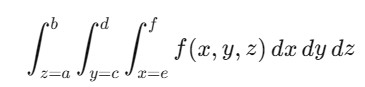 Triple Integral Constant Limits