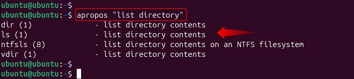apropos Command Linux 3