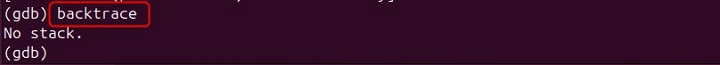 Backtrace Using gdb