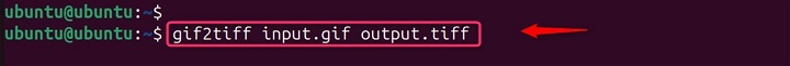 Basic Conversion Using gif2tiff Command