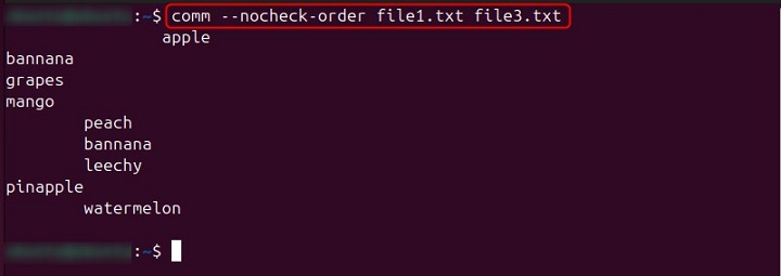 Compare Unsorted Files 3