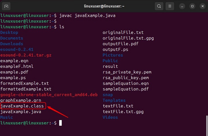 Compile the Java File