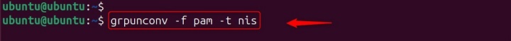 Convert PAM to NIS format Using grpunconv