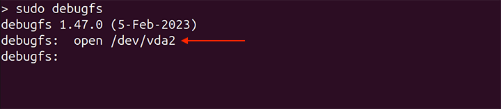 debugfs Command Linux 2