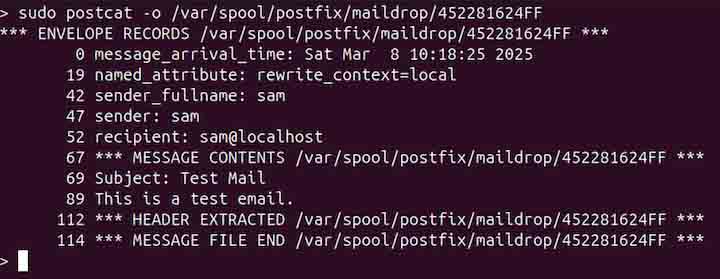 Displaying a Queue Message