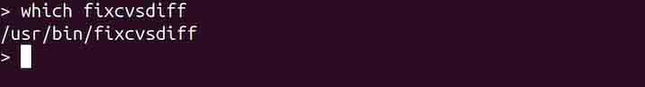 fixcvsdiff Command in Linux1