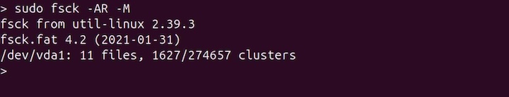 fsck Command in Linux6