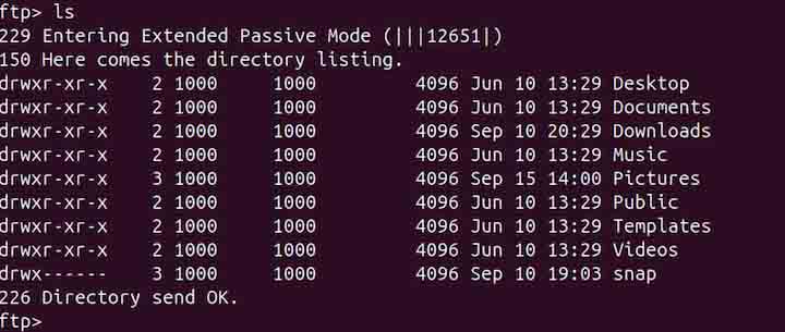 ftp Command in Linux4