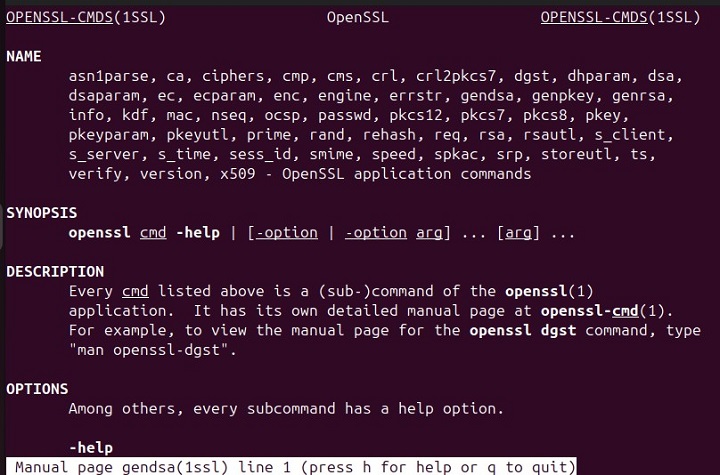 gendsa Command in Linux3
