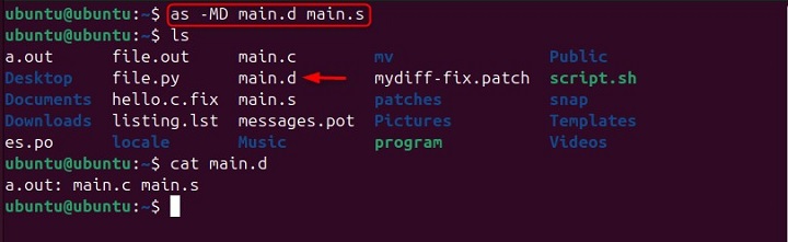 Generating Dependency File as Command