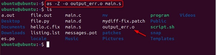 Generating Object File Despite Errors