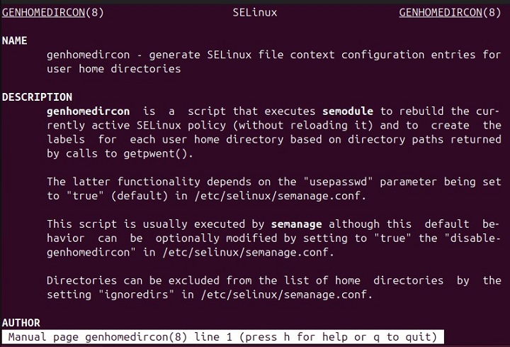 genhomedircon Command in Linux8