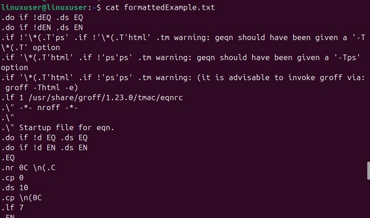 geqn Command in Linux2