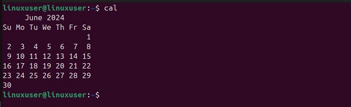 Getting the Current Months Calendar