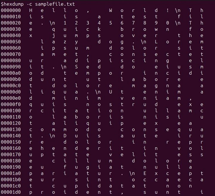 hexdum Command in Linux3